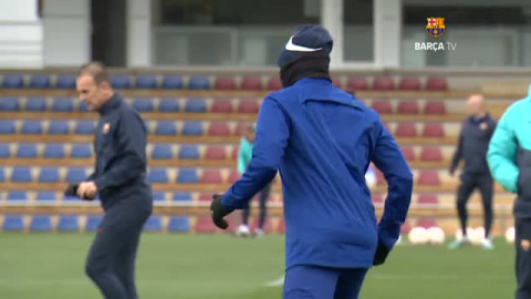 El FC Barcelona se prepara para el clásico de Copa de este jueves El FC Barcelona se prepara para el clásico de Copa de este jueves