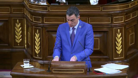 Tamames interrumpe a Sánchez en mitad de su discurso Tamames interrumpe a Sánchez en mitad de su discurso