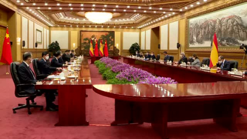 Pedro Sánchez y Xi Jinping se reúnen en China Pedro Sánchez y Xi Jinping se reúnen en China