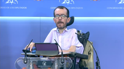 Echenique sobre la Ley Mordaza: "El PSOE no ha querido hacer un último esfuerzo" Echenique sobre la Ley Mordaza: "El PSOE no ha querido hacer un último esfuerzo"
