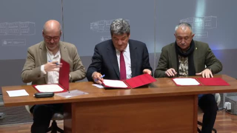 Gobierno y sindicatos sellan su acuerdo para la reforma de las pensiones Gobierno y sindicatos sellan su acuerdo para la reforma de las pensiones