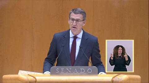 Feijóo: "Podemos exige, el independentismo impone y Sánchez obedece" Feijóo: "Podemos exige, el independentismo impone y Sánchez obedece"
