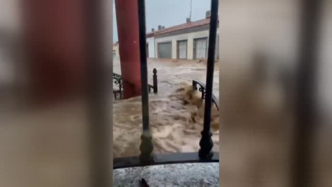 La tormenta Efraín provoca inundaciones en Extremadura La tormenta Efraín provoca inundaciones en Extremadura