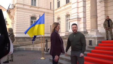 Zelenski se reúne en Leópolis con la presidenta del Parlamento Europeo Zelenski se reúne en Leópolis con la presidenta del Parlamento Europeo