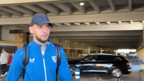 Satisfacción en el Sevilla a su regreso de Manchester Satisfacción en el Sevilla a su regreso de Manchester