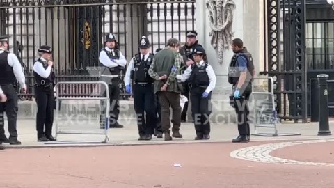Detenido por arrojar cartuchos al Palacio de Buckingham Detenido por arrojar cartuchos al Palacio de Buckingham