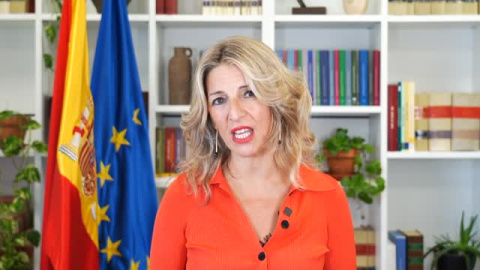 Yolanda Díaz "celebra" la bajada del paro y el aumento de las afiliaciones Yolanda Díaz "celebra" la bajada del paro y el aumento de las afiliaciones