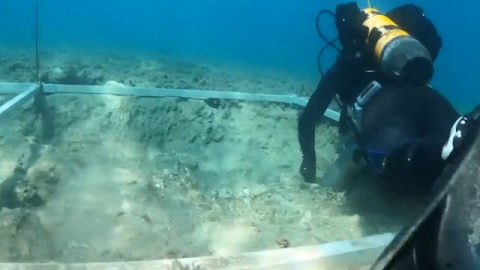 Se descubren restos de una carretera bajo el mar Adriático Se descubren restos de una carretera bajo el mar Adriático