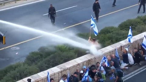 Protestas en Israel por la aprobación de parte de la polémica reforma judicial Protestas en Israel por la aprobación de parte de la polémica reforma judicial