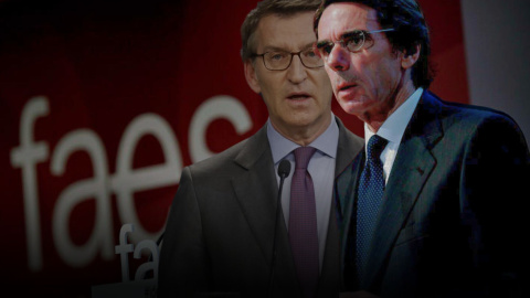 Las perlas de Feijóo en sintonía con Aznar: "Sánchez es un fraude" Las perlas de Feijóo en sintonía con Aznar: "Sánchez es un fraude"