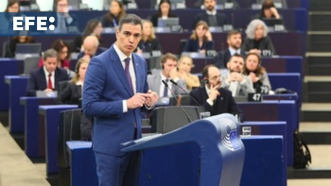 Pedro Sánchez interviene ante el Parlamento Europeo Pedro Sánchez interviene ante el Parlamento Europeo