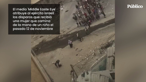 El Ejército de Israel disparó a una mujer indefensa que caminaba junto a su hijo en Gaza, según 'Middle Easte Eye' El Ejército de Israel disparó a una mujer indefensa que caminaba junto a su hijo en Gaza, según 'Middle Easte Eye'