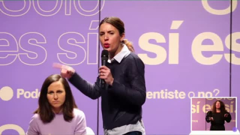 La línea roja de Irene Montero para cambiar la ley del 'solo sí es sí': "El consentimiento no se toca" La línea roja de Irene Montero para cambiar la ley del 'solo sí es sí': "El consentimiento no se toca"