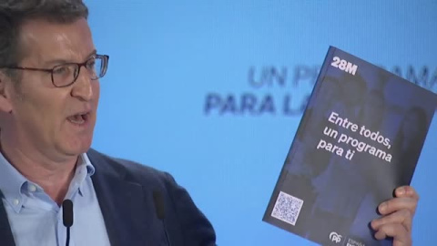 Núñez Feijóo presenta como "un contrato" el programa del partido para las autonómicas y municipales Núñez Feijóo presenta como "un contrato" el programa del partido para las autonómicas y municipales