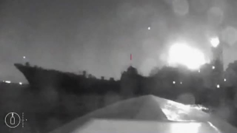 Un dron ucraniano ataca un buque de guerra ruso en el Mar Negro Un dron ucraniano ataca un buque de guerra ruso en el Mar Negro