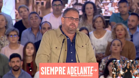 Declaraciones de Antonio Rodríguez Osuna, alcalde de Mérida, en un mitin el 14 de octubre de 2023, sobre acoger personas migrantes que llegaron a Canarias en la ciudad Declaraciones de Antonio Rodríguez Osuna, alcalde de Mérida, en un mitin el 14 de octubre de 2023, sobre acoger personas migrantes que llegaron a Canarias en la ciudad