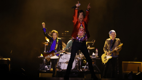 (1/06/2022) Los Stones durante el concierto en el Wanda Metropolitano el pasado miércoles.