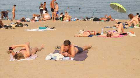 07/2021 - La platja de la Barceloneta l'estiu del 2021.