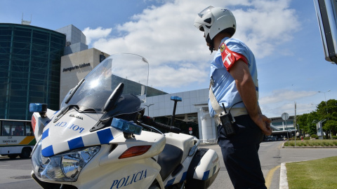 08/04/2022. Un agente Policía de Seguridad Pública (PSP) de Portugal.