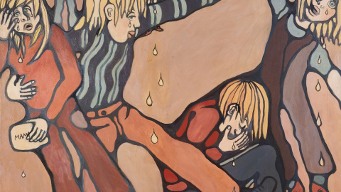 Cuadro de Charlotte Johnson Wahl, la madre de Boris Johnson, titulado 'Where is Mama?'