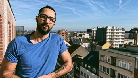 El rapero Josep Miquel Arenas, alias Valtònyc, en Bruselas.