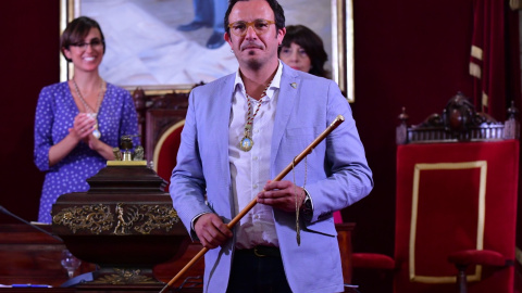 El alcalde de Cádiz, José María González, Kichi, el día que tomó posesión como alcalde en 2019.,