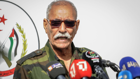 El líder del Frente Polisario, Brahim Ghali. Archivo.