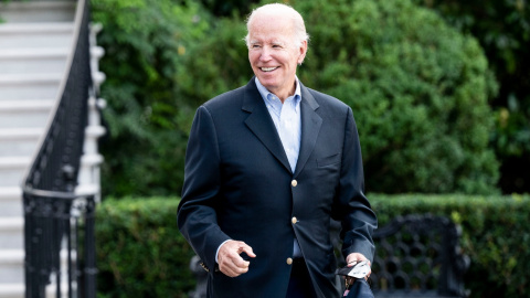(7/8/2022) Joe Biden a su salida de la Casa Blanca, el 7 de agosto de 2022.