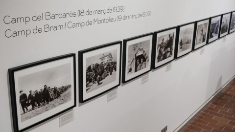10/09/2022 - Imatge de l'exposició sobre Robert Capa al MUME de la Jonquera.