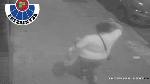 Imagen que ha difundido la Ertzaintza de la presunta autora de los hechos, una mujer de mediana edad, en Basurto (Bilbao), a 20 de octubre 2022.