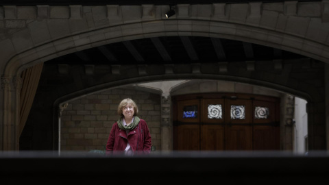 L'escriptora Svetlana Aleksiévitx, a la Generalitat.