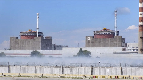 Fotografía de la central nuclear de Zaporiyia, en Ucrania.