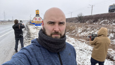 03/02/2022 El periodista Pablo González, ha sido detenido en la localidad polaca de Rzeszow, en la frontera con Ucrania, donde se encontraba informando sobre la crisis de refugiados
