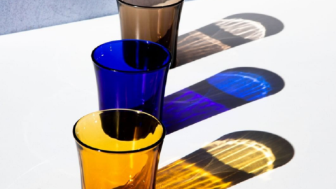11/01/2022. Vasos de la marca Duralex, a 2 de abril de 2022.