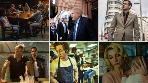 Cartel de algunas de las series que se estrenan en octubre.