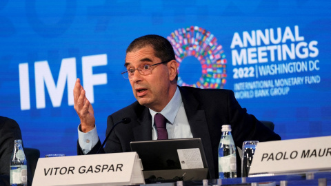 El director del Departamento de Asuntos Fiscales del Fondo Monetario Internacional (FMI), Vitor Gaspar. REUTERS/James Lawler Duggan