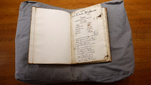 El manuscrito de 'La francesa Laura', conservado en el archivo de la Biblioteca Nacional de España (Madrid), ha sido atribuido al escritor Lope de Vega gracias al trabajo de un grupo de filólogos y de la inteligencia artificial a 31 de ener
