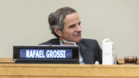 Imagen de archivo del director general del Organismo Internacional de Energía Atómica (OIEA), Rafael Mariano Grossi, en Nueva York, Estados Unidos.