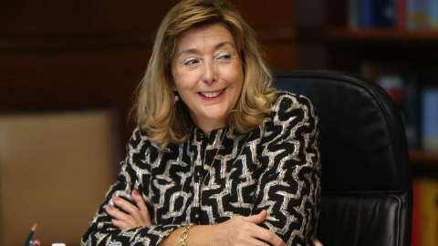 La jueza Concepción Espejel en el primer Pleno jurisdiccional tras la renovación del órgano, en el Tribunal Constitucional, a 15 de diciembre de 2021, en Madrid, (España).