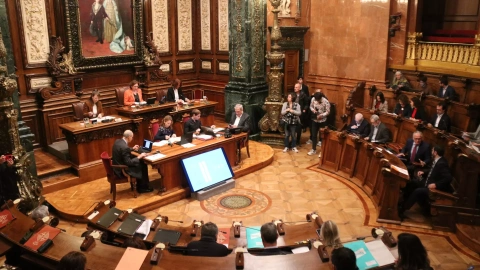 El Ple de l'Ajuntament de Barcelona.