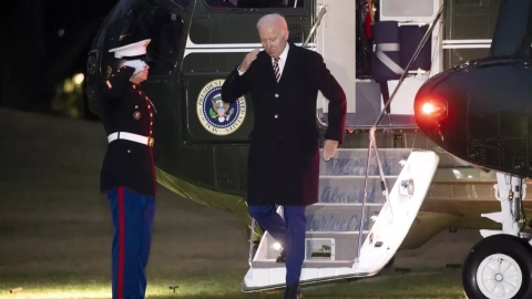 El presidente de EEUU, Joe Biden, en una fotografía del 31 d enero de 2023 a su llegada a la Casa Blanca.