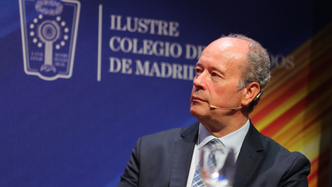 El magistrado y exministro de Justicia Juan Carlos Campo durante la clausura los actos de la semana conmemorativa del 425 aniversario del Colegio de la Abogacía de Madrid (ICAM), en IE University, a 17 de junio de 2022, en Madrid (España).