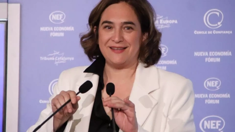 11/04/2023 - L'alcaldessa de Barcelona, Ada Colau, en un acte d'aquesta setmana.