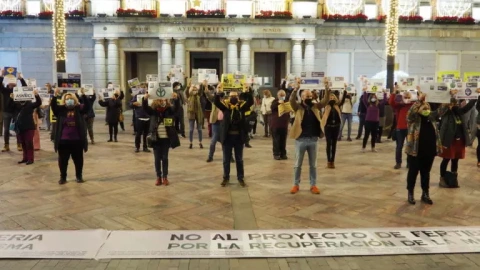 Concentración contra el proyecto de Fertiberia. Archivo