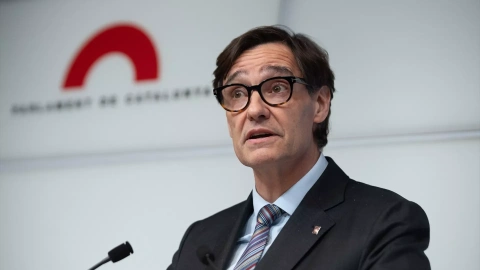 Salvador Illa ofrece una rueda de prensa sobre la negociación de los Presupuestos catalanes 2023