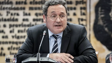 El fiscal general del Estado, Álvaro García Ortiz, comparece ante la Comisión de Justicia del Senado para dar cuenta de la memoria anual del Ministerio Público, a 16 de febrero de 2023, en Madrid.