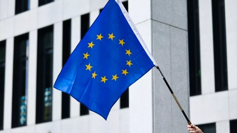 Bandera de la Unión Europea. Archivo.