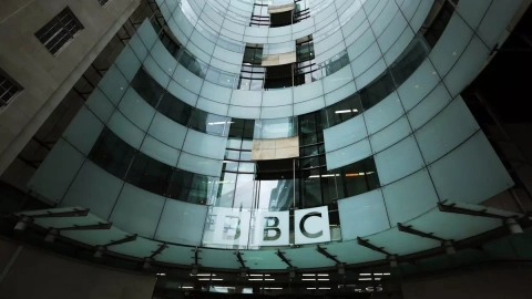 La sede de la BBC en Londres, el 8 de julio de 2023.