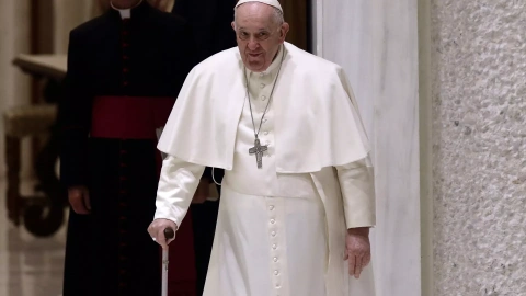 El papa Francisco durante su audiencia general del este miércoles en el Vaticano. 8 mayo 2023