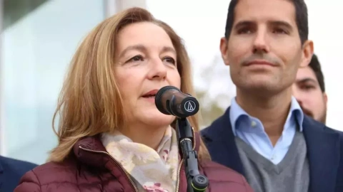 2020 - Carina Mejías, ara candidata de Vox, en una imatge d'arxiu quan era dirigent de Cs.